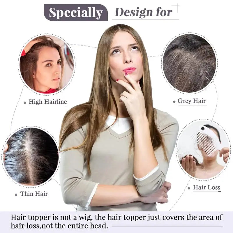 Hot Sale Luxury Wavy Hair Topper For Women — Transform Your Look in Seconds!
