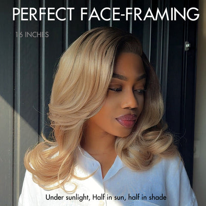 Effortless Chic Butterfly Cut Short Wavy HD Lace Wig – Glueless Natural Hairline Beginner Friendly Daily Wear Look
