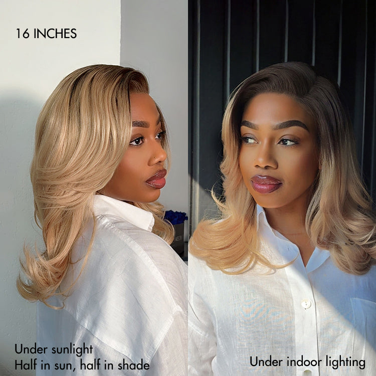 Effortless Chic Butterfly Cut Short Wavy HD Lace Wig – Glueless Natural Hairline Beginner Friendly Daily Wear Look