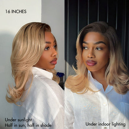Effortless Chic Butterfly Cut Short Wavy HD Lace Wig – Glueless Natural Hairline Beginner Friendly Daily Wear Look