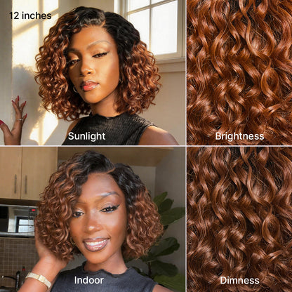 ⏰ LIMITED TIME OFFER 🔥Ready-to-Wear Glueless Curly Bob Wig