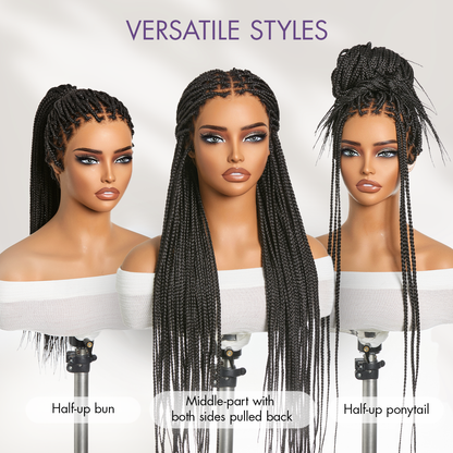 🔥Last Day: 58% Off🔥 Salon Braids HD Lace Knotless Wig