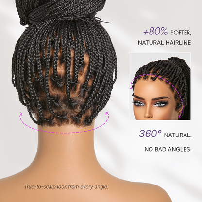 🔥Last Day: 58% Off🔥 Salon Braids HD Lace Knotless Wig