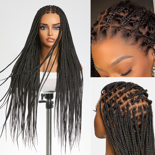 🔥Last Day: 58% Off🔥 Salon Braids HD Lace Knotless Wig