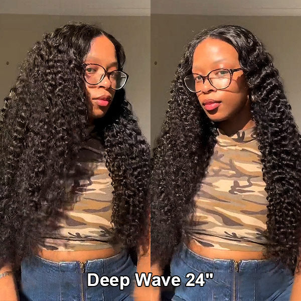 100% Glueless Wear Go Wig Pre-cut Lace Undetectable 7x5 HD Lace Wigs Preplucked with Natural Hairline Bleached Knots Human Hair Wigs