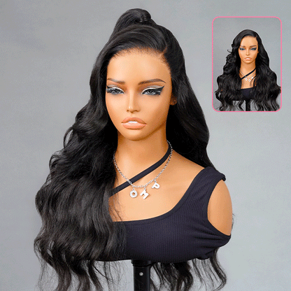 Face-Framing Trendy Layers Pre-Everything M Cap 9x6 Lace Wig – Upgraded Body Wave, Glueless, Pre-Plucked, Pre-Bleached & Pre-Cut