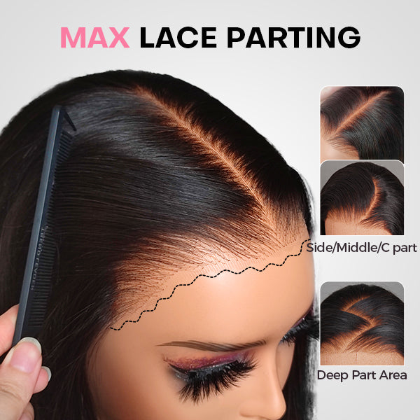 Glueless Deep Wave 9x6 Lace Wig – M-Cap, Pre-Bleached Mini Knots, Pre-Plucked