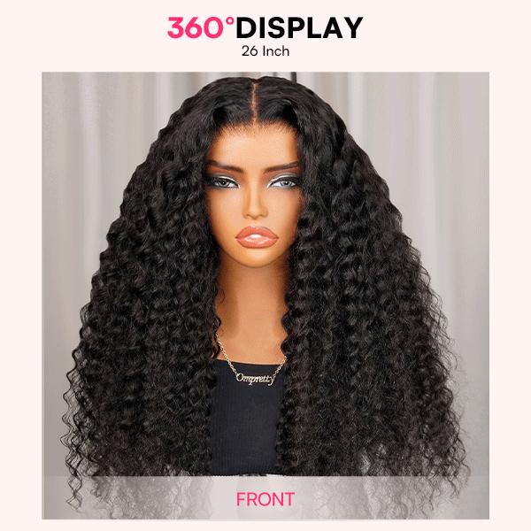 Glueless Deep Wave 9x6 Lace Wig – M-Cap, Pre-Bleached Mini Knots, Pre-Plucked