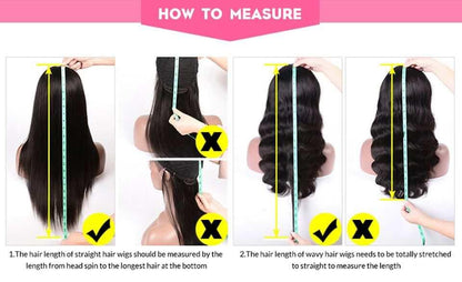 Glueless 13x4  Transparent Water Wave Frontal Wig  with Baby Hair